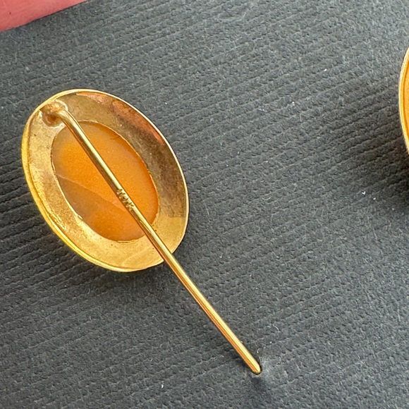 ✨ SOLD ✨ 10K solid gold cameo antique stick pin cute LOT - Picture 5 of 11